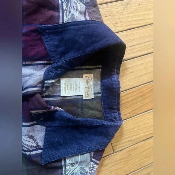 bobbie brooks button up shirt Women’s 18/20 Embroidered Leaves Dark Academia - Picture 5 of 7